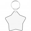 Porte-clés en bois MDF3 sublimable double face Étoile (nouveau) 6,5x6,5cm