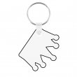 Llavero madera DM3 sublimable doble cara corona 4x5,2cm - Pack 10 uds