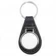 Sublimation Plate Ø2,7cm Round Leatherette Keyring