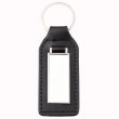 Sublimation Plate 17x42mm Rectangular Leatherette Keyring