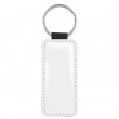 Sublimable Key Ring - Glossy Faux Leather - Rectangular - 3.5x7.5cm