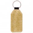 Sublimation Rectangle Keyring - PU Leather - Glitter Back - Gold