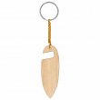 Bamboo Mobile Holder Keyring - Surfboard