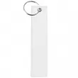Llavero tela sublimable rectangular - 12x3cm