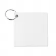 Llavero tela sublimable cuadrado - 8x8cm