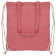 Bolsa mochila de algodón reciclado rojo