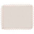 Nappe individuelle en lin sublimable avec bord crochet - Rectangulaire 42x32cm