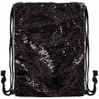 Sublimation Reversible Sequin Drawstring Bag Black/White