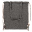 Bolsa mochila de algodón reciclado negro