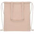 Bolsa mochila de algodón reciclado beige