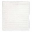 Manta acanalada 240g sublimable - Blanco natural 120x150cm