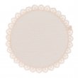 Sublimable Linen Placemat with Crochet Edge - Round Ø31cm