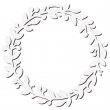 Cadre sublimable pour décoration de Noël 10 cm - Couronne - Lot de 4 unités