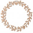 Cadre pour décoration de Noël 10 cm - Couronne - Lot de 4 unités