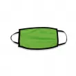 Mascarilla facial sublimable doble capa Verde flúor para niños