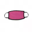 Mascarilla facial sublimable doble capa Rosa flúor para niños