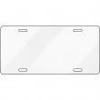 Matrícula USA 30x15cm aluminio sublimable blanco brillo