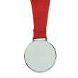 Medalla deportiva color plata