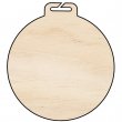 Sublimable Double-Sided Natural Wood Medal Ø80mm