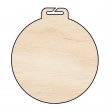 Sublimable Double-Sided Natural Wood Medal Ø70mm
