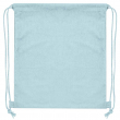 Sublimable Corduroy Drawstring Backpack - Light blue