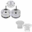 T-shirt mould with samples for badge making machines - 60x64mm