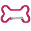 Aluminium Carabiner Pink Bone Shape