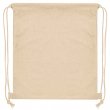 Sac à dos à cordons en velours côtelé sublimable - Beige