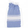 Mochila pareo algodón reciclado - Azul marino