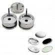 Oval Mould with samples for badge making machines - 65x45mm