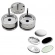 Oval Mould with Samples for Badge Making Machines - 65x45mm