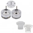 Molde forma camiseta 60x64mm para máquina de chapas con dotación