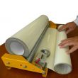 Soporte de rodillos para rollos de 160 cm con cuentametros