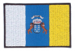 Parche bordado bandera de Canarias - Pack de 3 uds