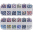 Pedrería cristal octogonal SS6 - Muestrario 24 colores / 360 piedras