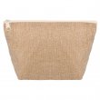 Sublimation Toiletry Bag Imitation Jute with Beige Zipper - Pack of 10 uds