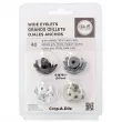Œillets larges We R Memory Keepers - Pack de 40 pcs Gris assortis