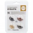 Œillets standards We R Memory Keepers - Pack de 60 pcs Cuivres et Dorés assortis