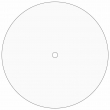 Sublimable White Aluminium Clock Panel - Ø29cm