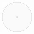 Sublimable White Aluminium Clock Panel - Ø20cm