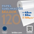 Papel de sublimación Brildor 120 - Rollo de 43cm x 50m