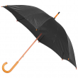 Paraguas Negro con mango bastón
