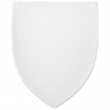 Parche para sublimación termoadhesivo forma escudo 100x80mm Blanco - Pack de 10 uds
