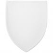 Patch en tissu sublimable - Bouclier 10x8 Blanc/Blanc - Lot 5 unités