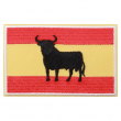 Parche bordado bandera de España con toro