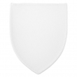Patch en tissu sublimable - Blason 10x8cm Blanc/Blanc