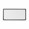 Patch en tissu sublimable - Rectangulaire 10x5cm Blanc/Noir