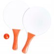 Orange Handle & Ball Beach Paddle Set