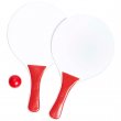 Red Handle & Ball Beach Paddle Set
