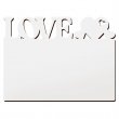 Panneau photo Love cœurs de 15x20cm sublimable